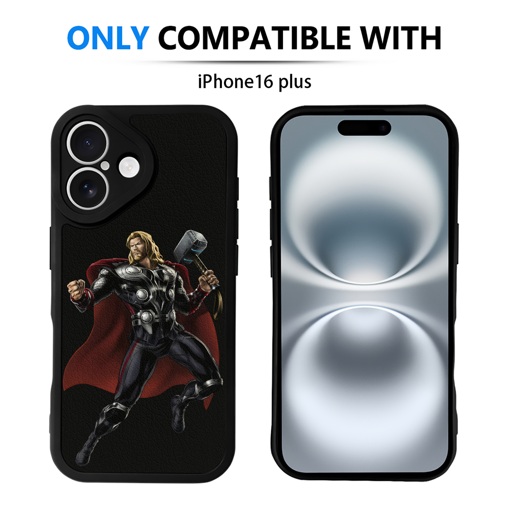 （画像用） アベンジャーズ The Avengers 【iPhone 16シリーズ対応】シリコンスマホケース（レザー調） 材質：シリコン